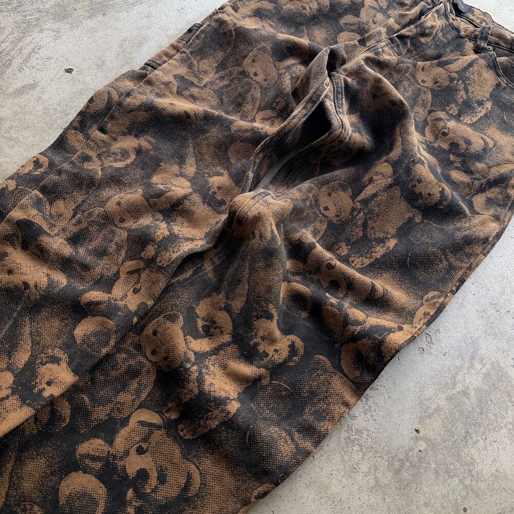 Teddy Fresh Teddy Bear Print Carpenter Pants Size 32